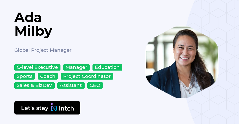 Ada Milby - Global Project Manager, | Intch