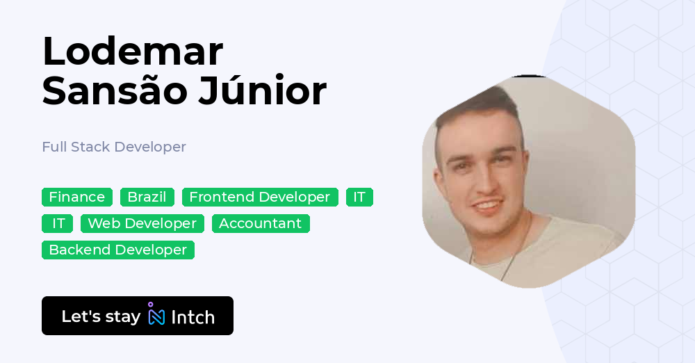 Lodemar Sansão Júnior - Full Stack Developer, | Intch