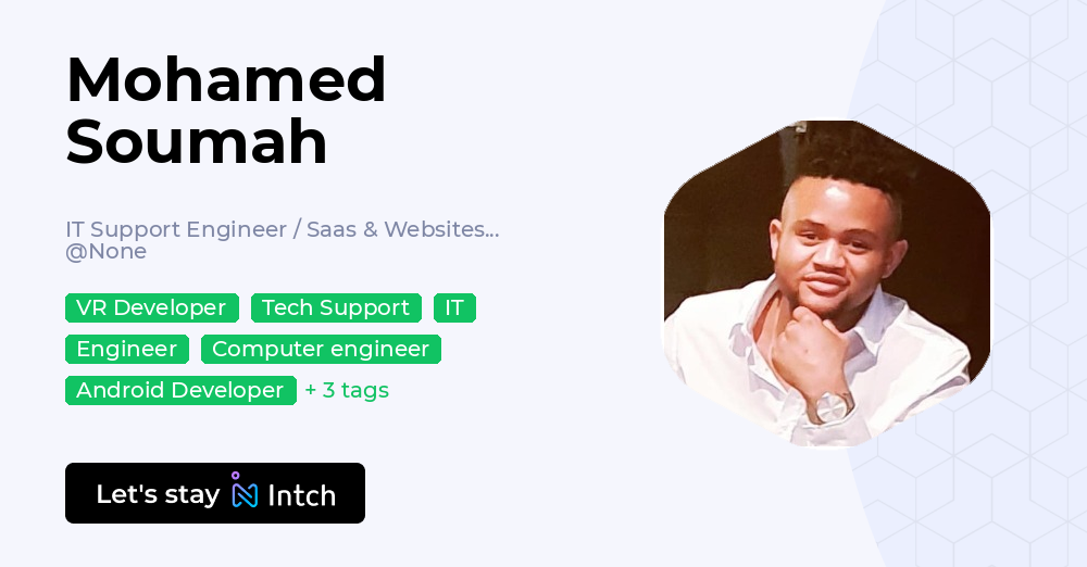 Mohamed Soumah - IT Support Engineer / Saas & Websites builder / Python ...