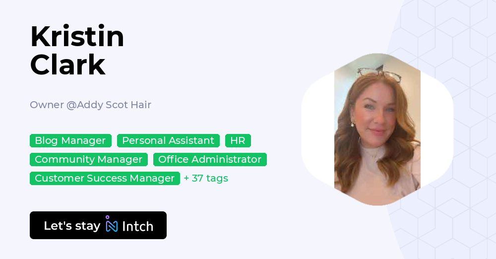 Kristin Clark - Owner, Addy Scot Hair | Intch
