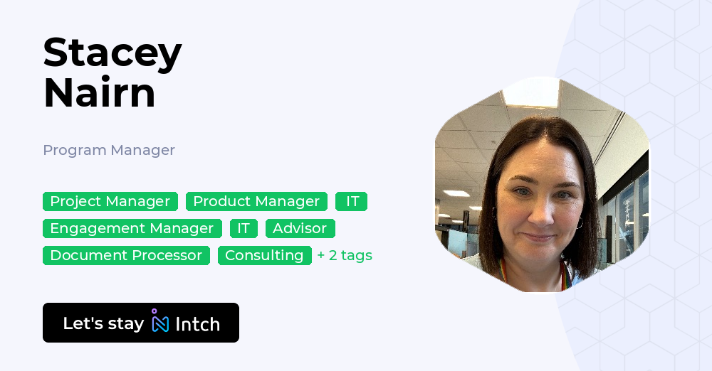 Stacey Nairn - Program Manager, | Intch