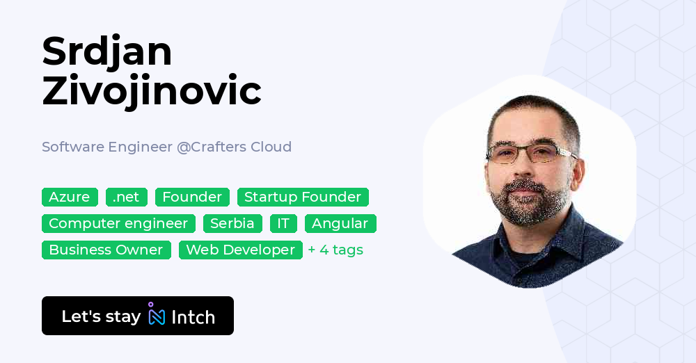 Srdjan Zivojinovic - Software Engineer, Crafters Cloud | Intch