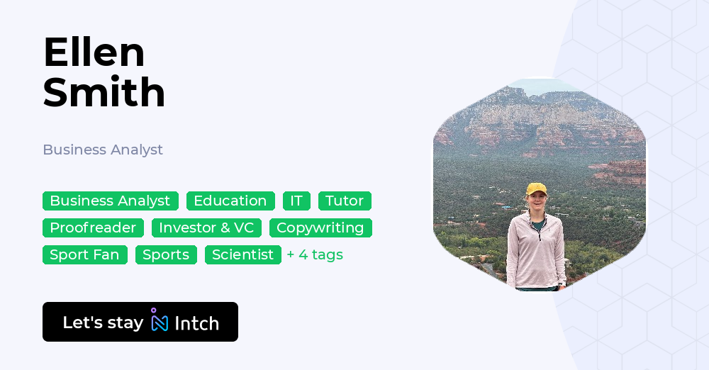 Ellen Smith - Business Analyst, | Intch