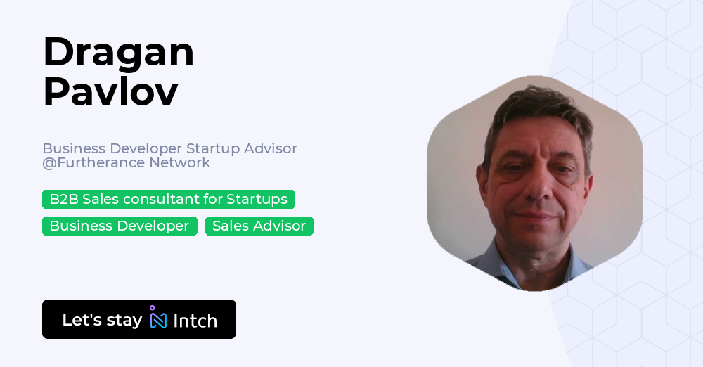 Dragan Pavlov - Business Developer Startup Advisor, Furtherance Network ...