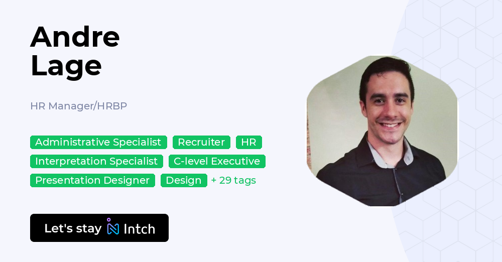 Andre Lage - HR Manager/HRBP, | Intch