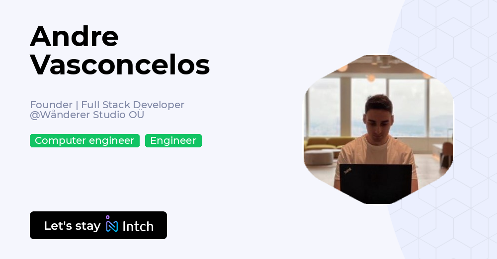 Andre Vasconcelos - Founder | Full Stack Developer, Wånderer Studio OÜ ...