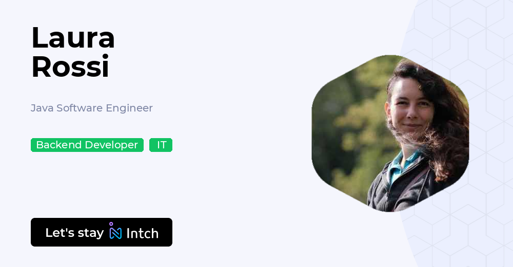 Laura Rossi - Java Software Engineer, | Intch