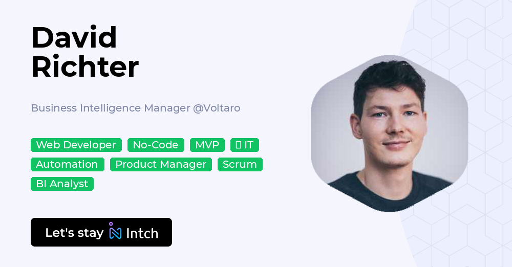 David Ritcher Berkeley David Richter - Business Intelligence Manager, Voltaro | Intch