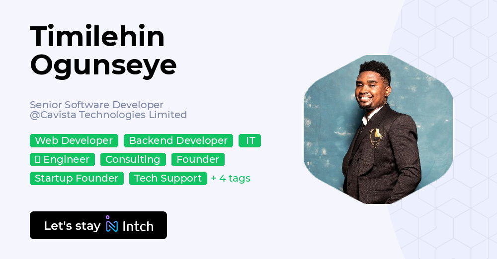 Timilehin Ogunseye - Senior Software Developer, Cavista Technologies ...