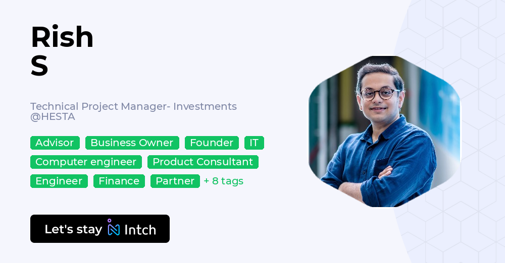 Rish S - Technical Project Manager- Investments, HESTA | Intch