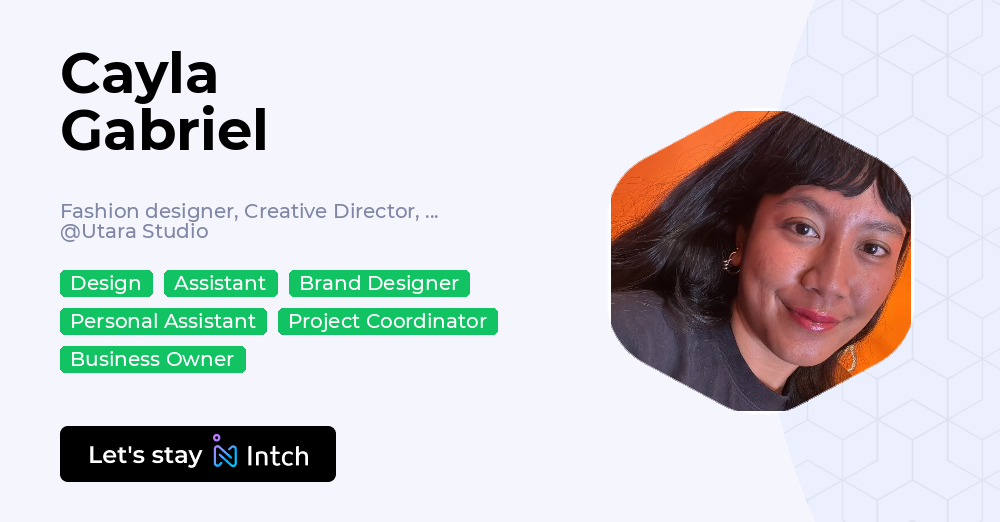 Design Utara Cayla Gabriel - Fashion designer, Creative Director, Art Director ...