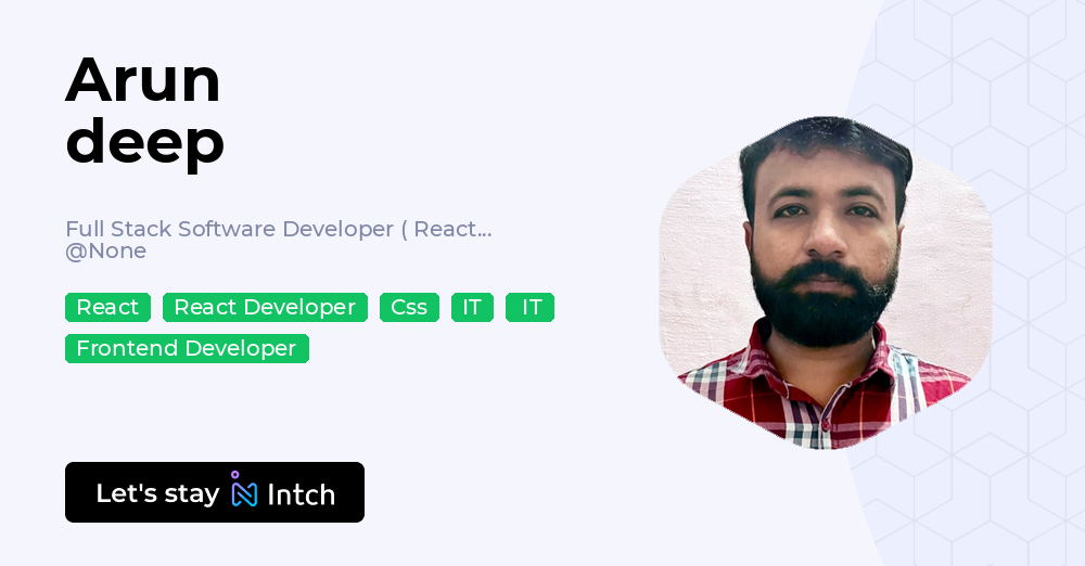 Arun deep - Full Stack Software Developer ( React - Laravel - Aws ...