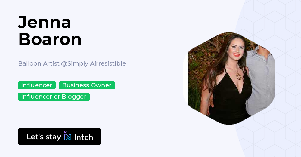 Jenna Boaron - Balloon Artist, Simply Airresistible | Intch