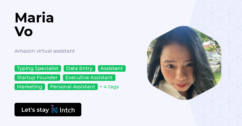 Maria Vo - Amazon virtual assistant, | Intch