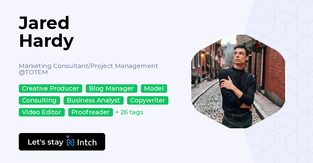 Jared Hardy - Marketing Consultant/Project Management, TOTEM | Intch