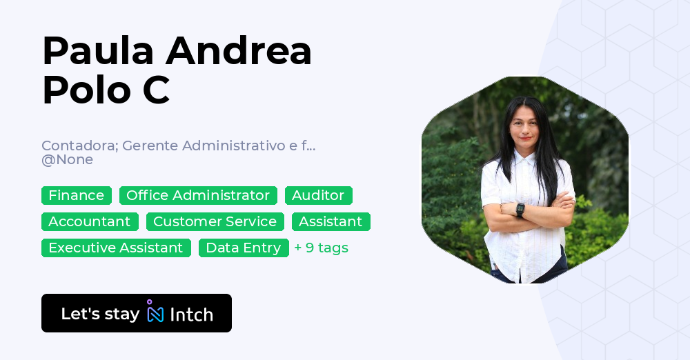 Paula Andrea Polo C - Contadora; Gerente Administrativo e financeiro ...