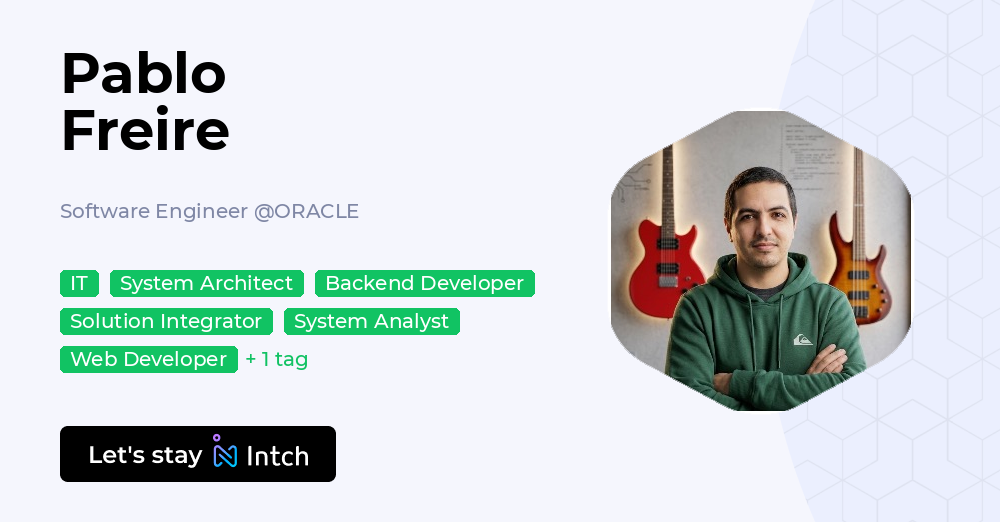 Pablo Freire - Software Engineer, ORACLE | Intch