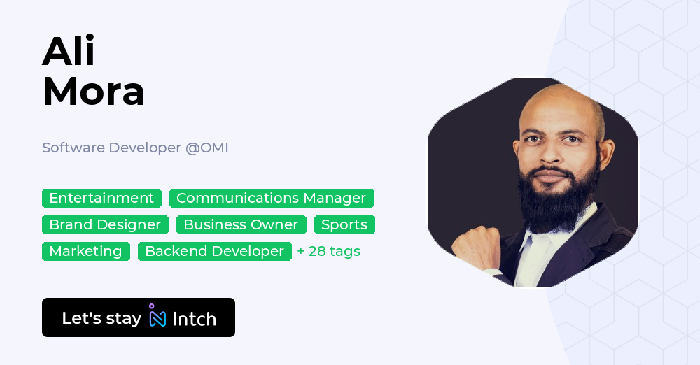 Ali Mora - Software Developer, OMI | Intch