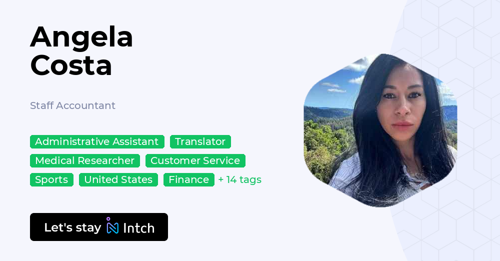 Angela Costa - Staff Accountant, | Intch