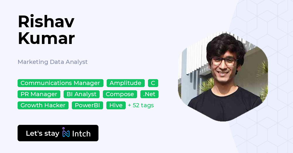 Rishav Kumar - Marketing Data Analyst, | Intch