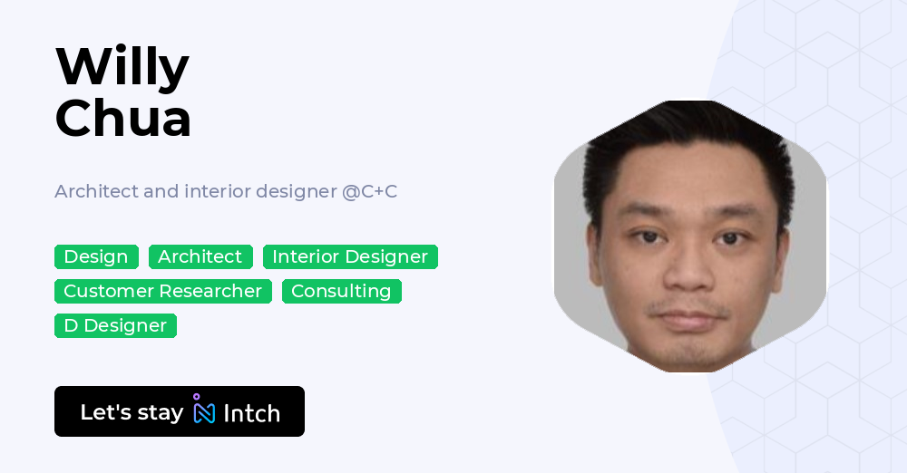 Willy Chua - Architect and interior designer, C+C | Intch