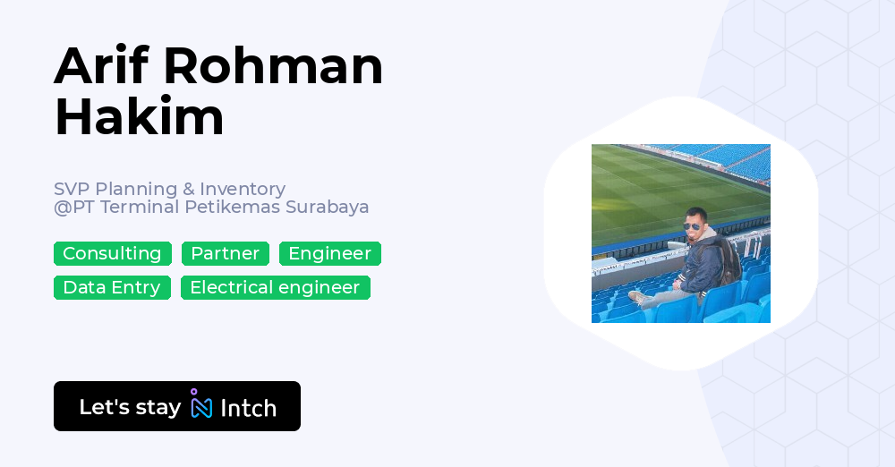 Arif Rohman Hakim - SVP Planning & Inventory, PT Terminal Petikemas ...