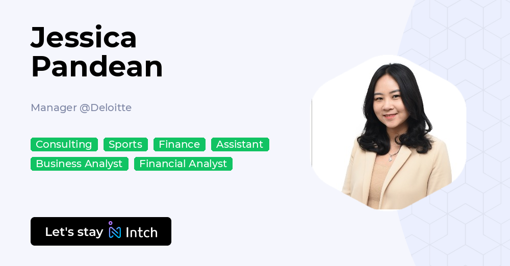 Jessica Pandean - Manager, Deloitte | Intch