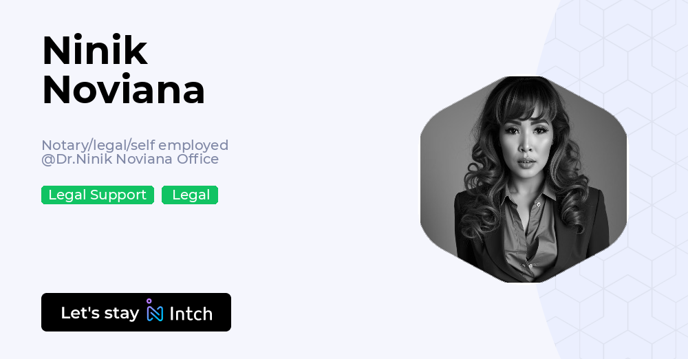 Novisna Ninik Noviana - Notary/legal/self employed, Dr.Ninik Noviana Office | Intch