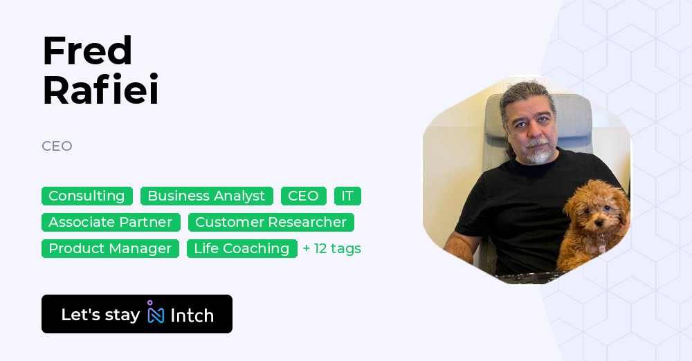 Fred Rafiei - CEO, | Intch