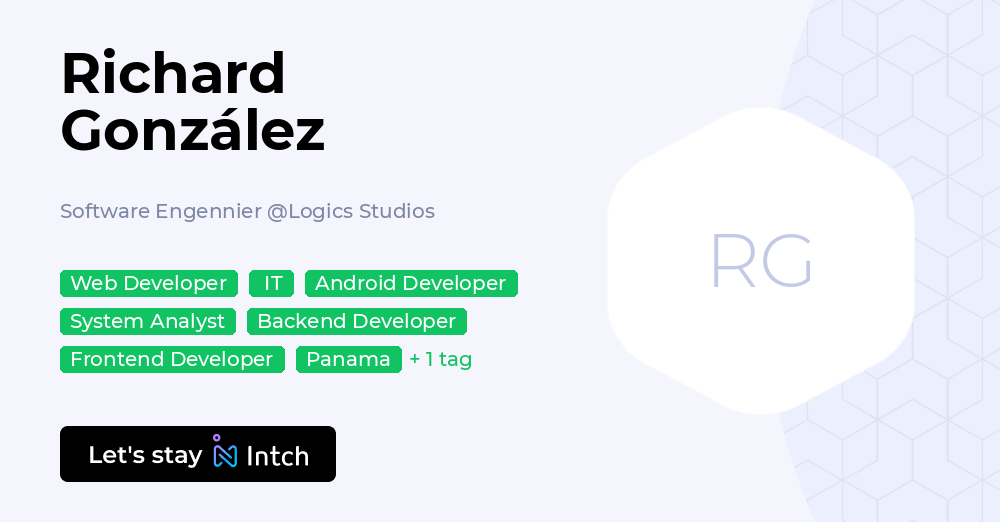 Richard González - Software Engennier, Logics Studios | Intch