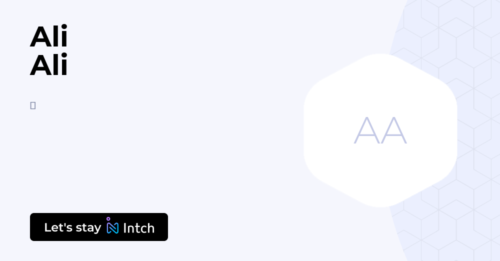 Ali Ali - ز, | Intch