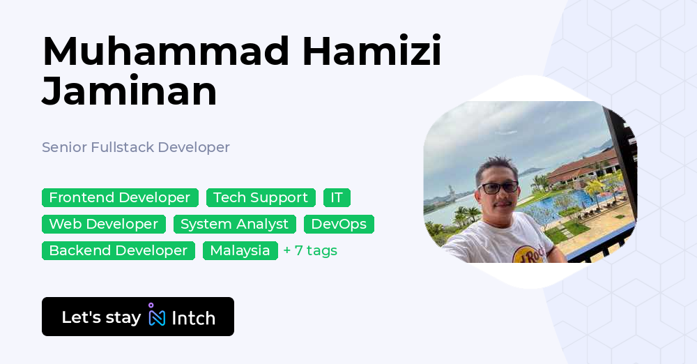 Muhammad Hamizi Jaminan - Senior Fullstack Developer, | Intch