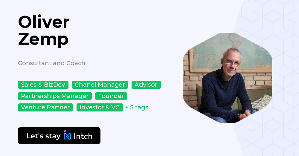 Oliver Zemp - Consultant and Coach, | Intch