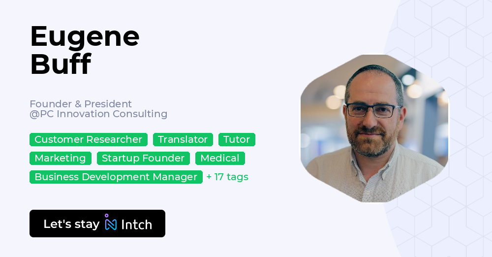 Eugene Buff - Founder & President, PC Innovation Consulting | Intch