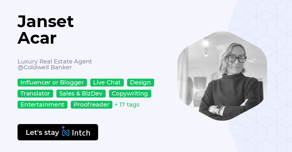 Jan Set Janset Acar - Luxury Real Estate Agent, Coldwell Banker | Intch