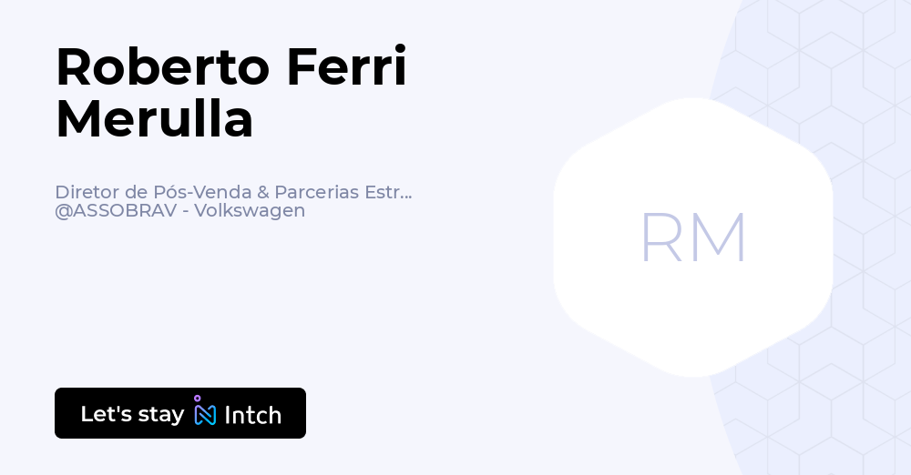 Roberto Ferri Merulla - Diretor de Pós-Venda & Parcerias Estratégicas ...