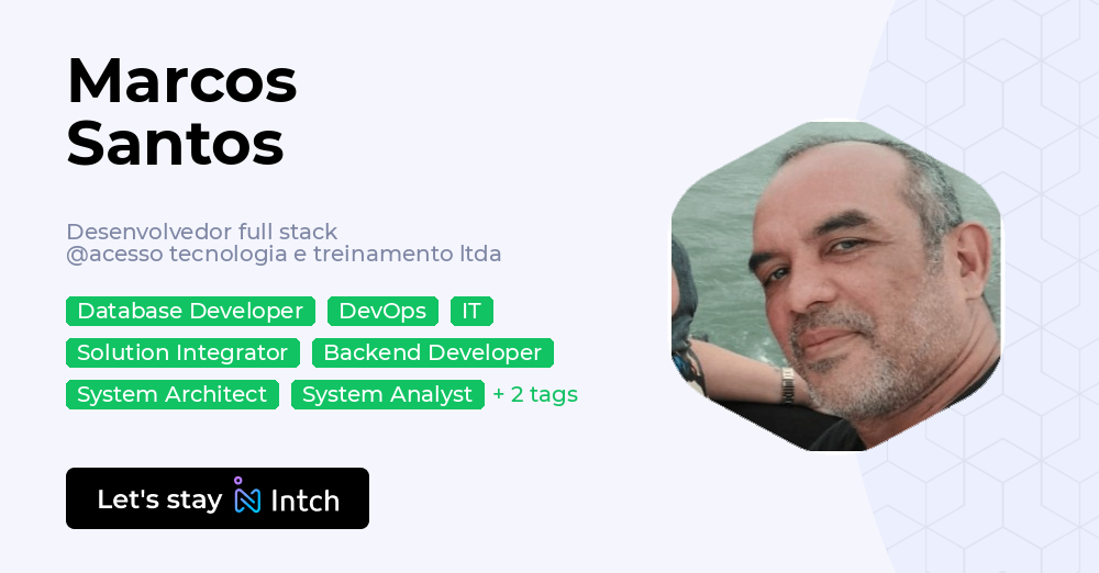 Marcos Santos - Desenvolvedor full stack, acesso tecnologia e ...
