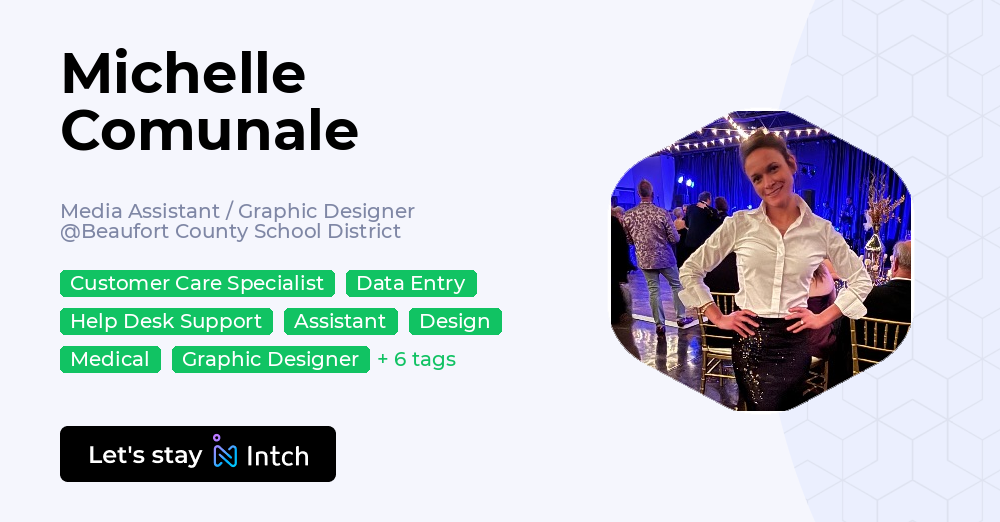 Michelle Comunale - Media Assistant / Graphic Designer, Beaufort County ...
