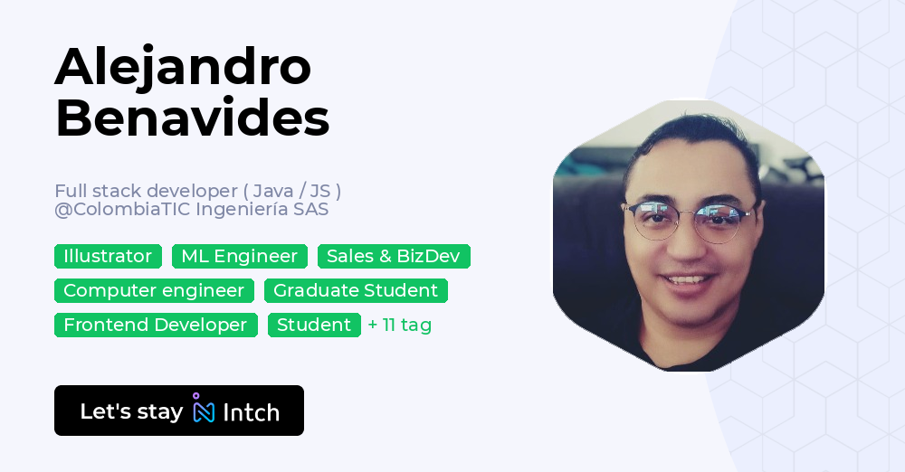 Alejandro Benavides - Full stack developer ( Java / JS ), ColombiaTIC ...