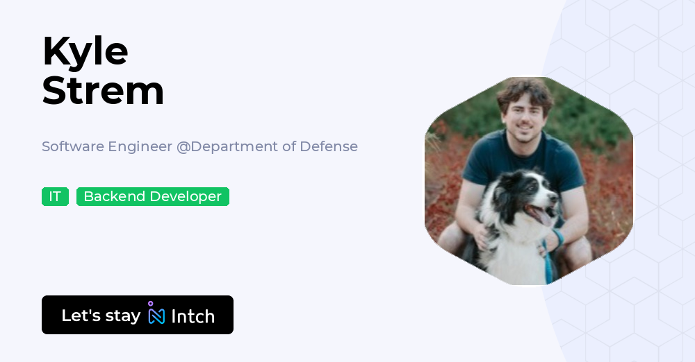 Kyle Wimer Engineer Kyle Strem - Software Engineer, Department of Defense | Intch