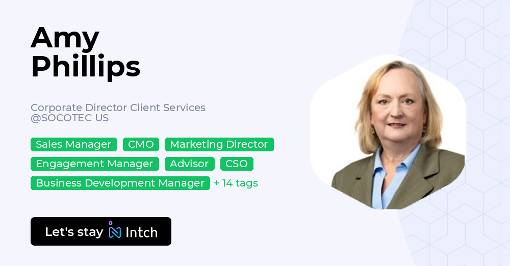 Amy Phillips - Corporate Director Client Services, SOCOTEC US | Intch