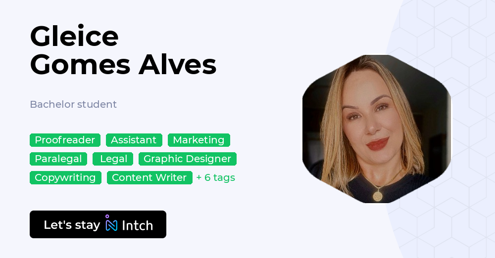 Gleice Gomes Alves - Bachelor student, | Intch