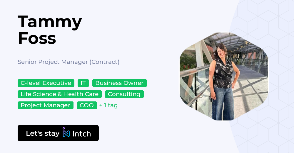 Tammy Foss - Senior Project Manager (Contract), | Intch