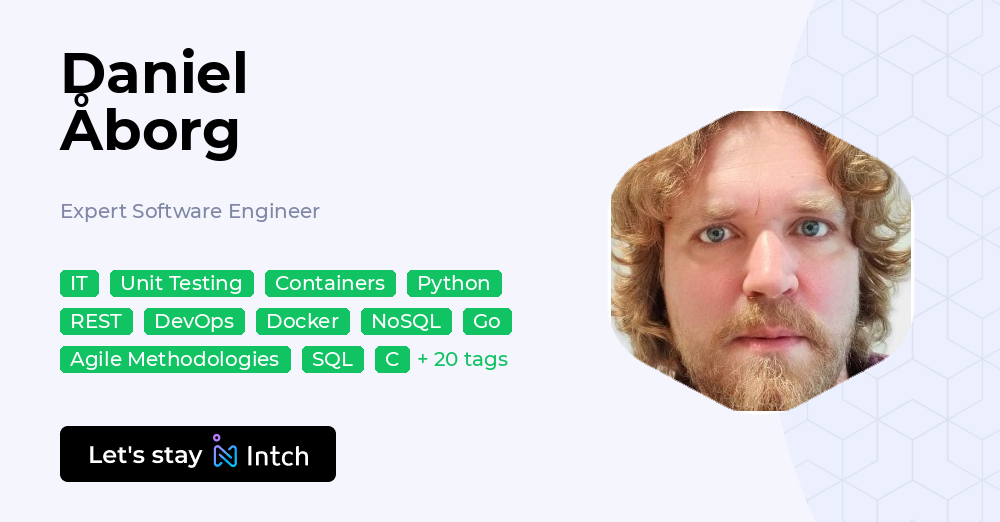 Daniel Åborg - Expert Software Engineer, | Intch