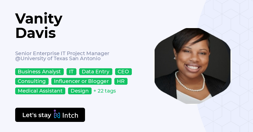 Vanity Risk Manager Vanity Davis - Senior Enterprise IT Project Manager, University of ...