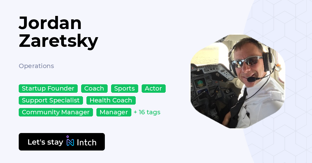 Jordan Zaretsky - Operations, | Intch