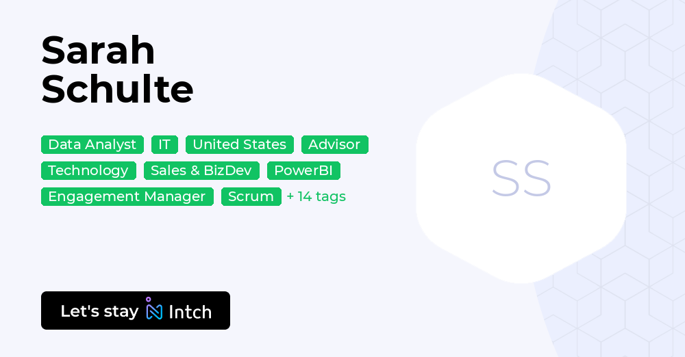 Sarah Schulte - | Intch