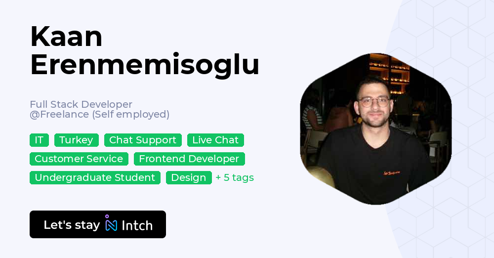 Kaan Erenmemisoglu - Full Stack Developer, Freelance (Self employed ...