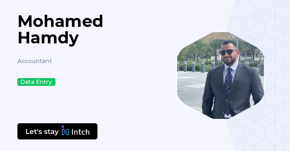 Mohamed Hamdy - Accountant, | Intch