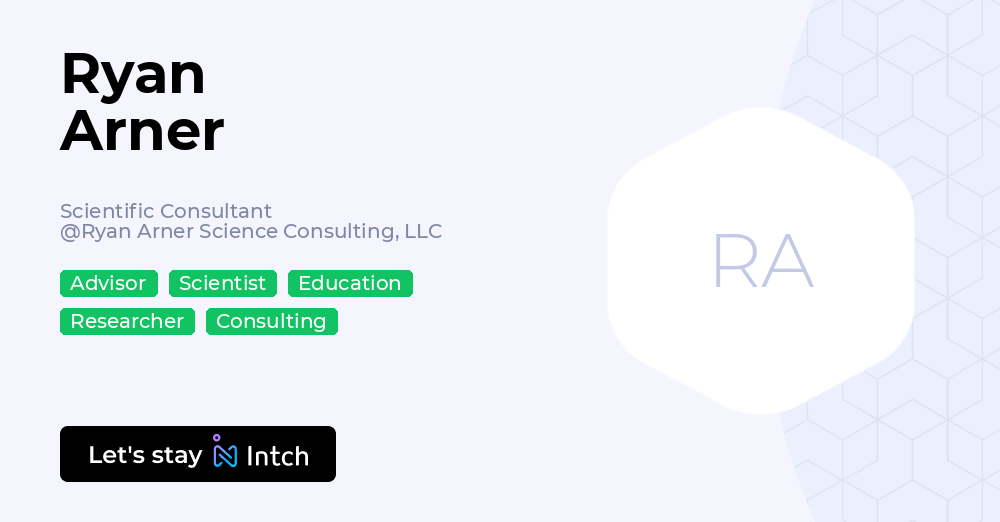 Tyler Arner Ryan Arner - Scientific Consultant, Ryan Arner Science Consulting, LLC ...